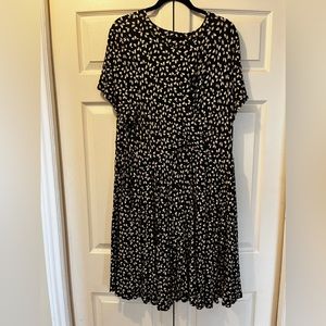 Torrid Black and Beige Super Soft Dress
